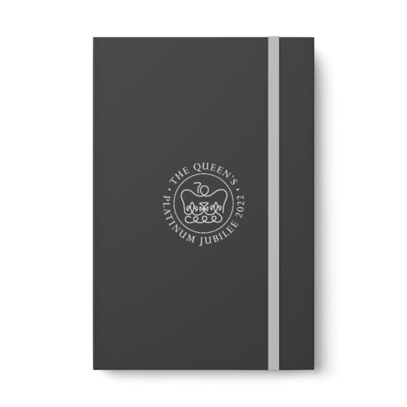 Grey Journal, featuring the single color logo of Her Majesty’s Platinum Jubilee and matching band and page edging