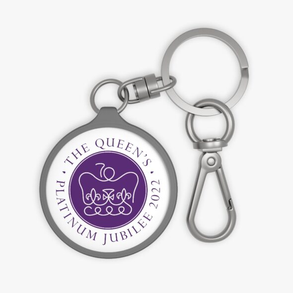 Keyring featuring the logo of Her Majesty’s Platinum Jubilee